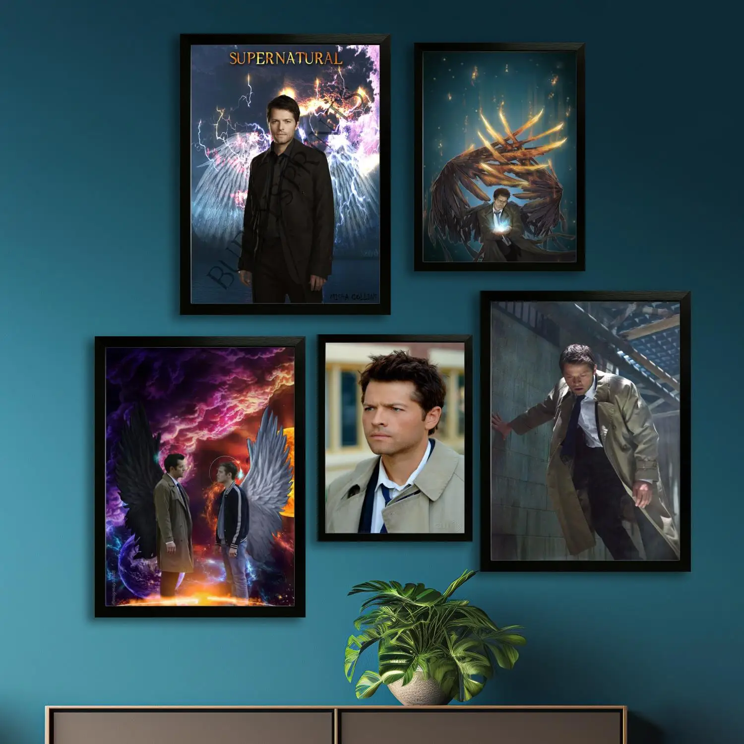 castiel supernatural Canvas Art Poster and Wall Art, Picture Print, Modern Family Bedroom Decor, Posters,Decorative painting