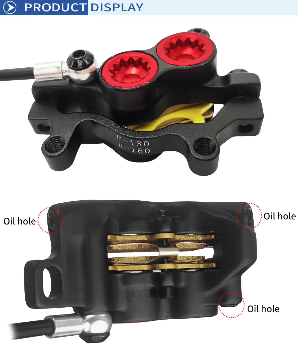 Zwing M HB-893E e-bike 4 pistons frein à disque hydraulique ensemble scooter électrique pliant vtt vélo mise hors tension ebrake