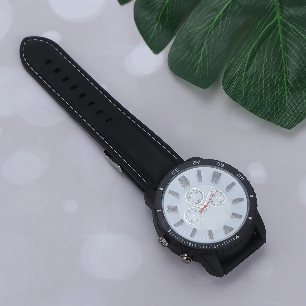 1PC كوارتز ساعة اليد قابل للتعديل هدية المعصم زوجين هدية ساعة موضة كوارتز ساعة له الفرقة البيضاء #6