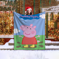 Pig Peppa Luxury Throw Blanket for Sofa Decoration Bed Throw Blankets & Throws Fluffy Plaid Bed Blanket 150cm X 200cm Cobija