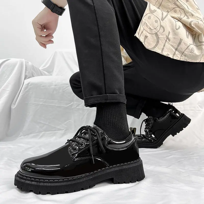 

Moccasin Low Heel Man Casual Shoe Round Toe Classic Original Legitimate In Promotion On Sale New Common Pu Leather Shoes for Men