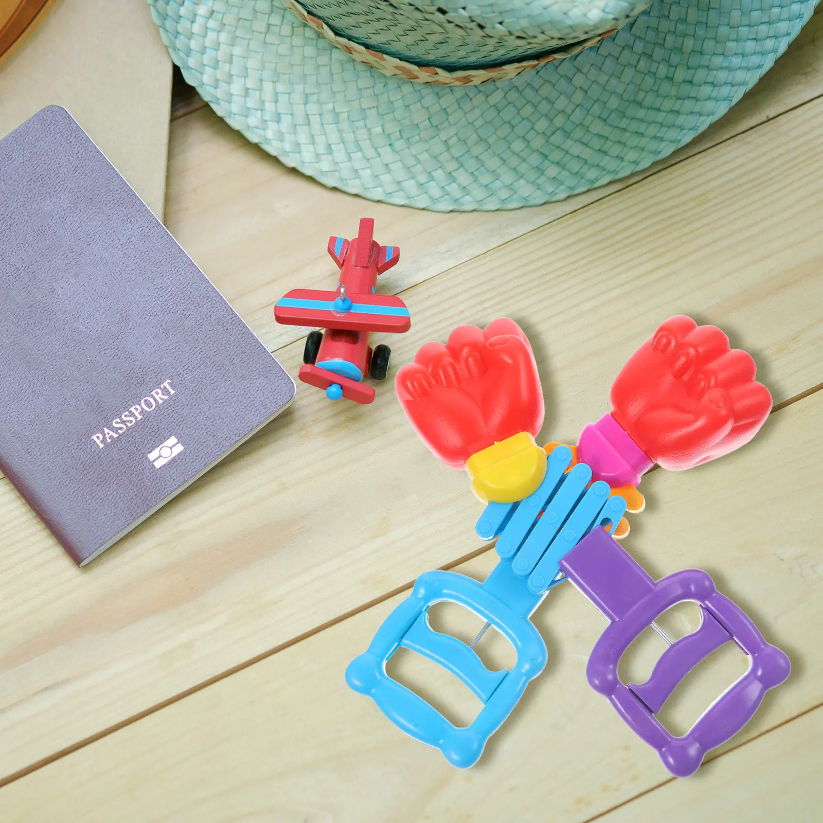 

Набор из 2 телескопических пружинных кулаков-приколов для смеха, снятия стресса, детских игр, развития взаимосвязи родителей и детей, подарок для вечеринок