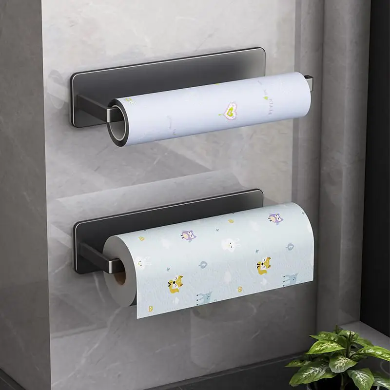 

Non Perforated Paper Towel Holder, Toilet Paper Hanger, Roll Paper Holder, Fresh Film Storage Rack, Wall Hanging Shelf