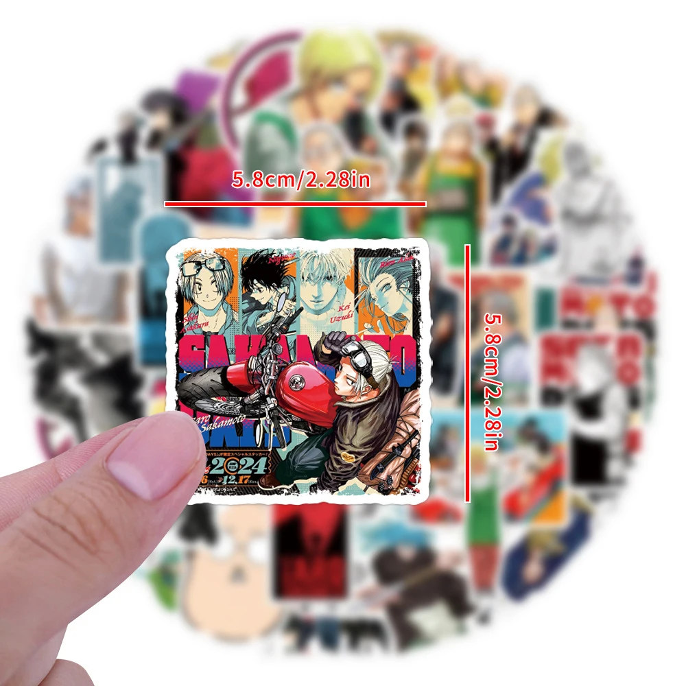 

10/30/55/110pcs New Anime Sakamoto Days Stickers Cool Japanese Manga Decals DIY Laptop Phone Suitcase Cartoon Sticker Decoration