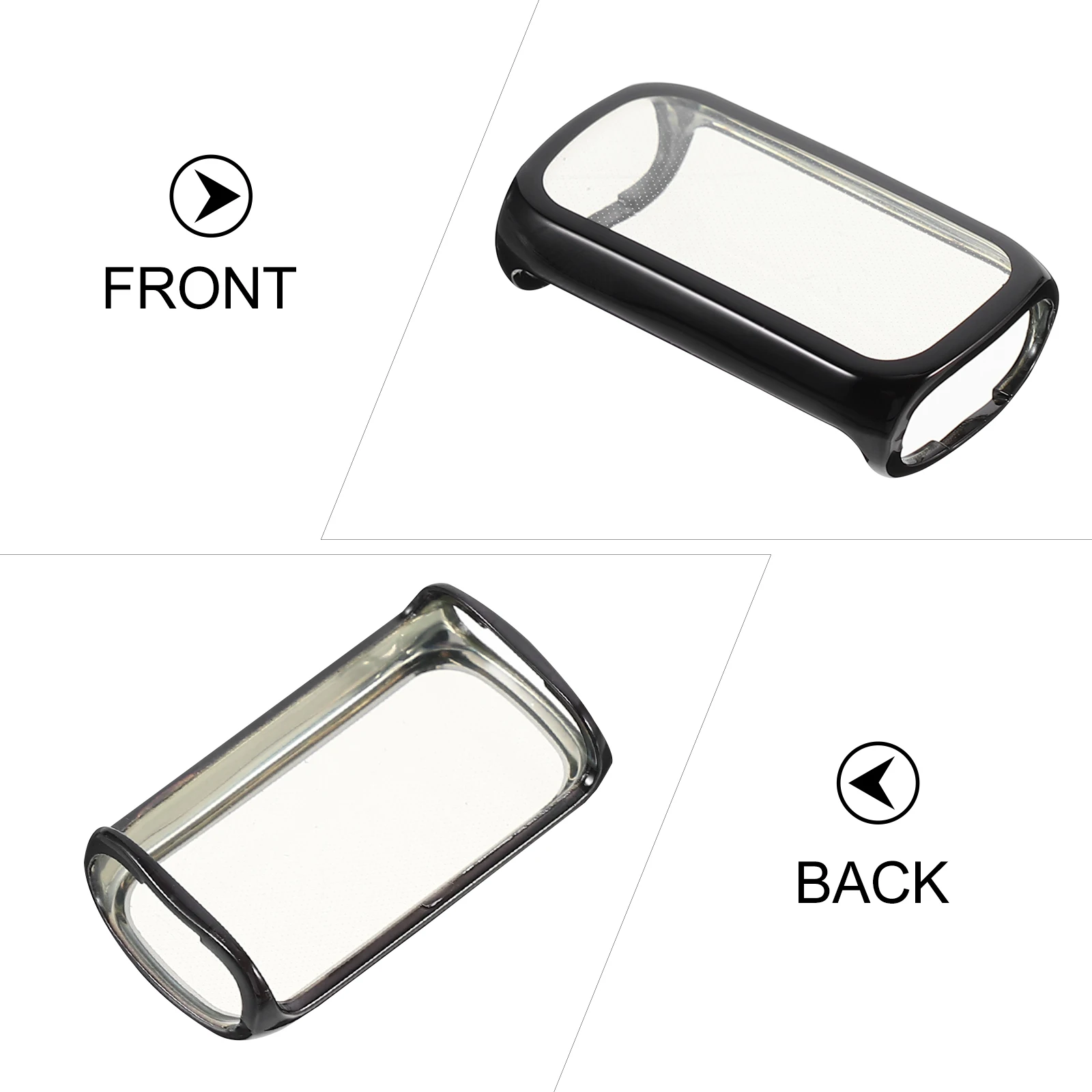 

2 Pcs Watch Case Screen Protector Compatible Smartwatch Protective Watches Anti-scratch Soft