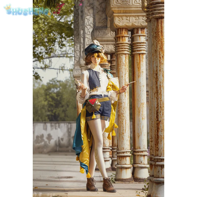 

Костюм для косплея Recoleta, реверс игры: 1999 шляпа, жилет, рубашка, шорты, носки, вечерние милые мужские и женские костюмы на Хэллоуин, полный комплект униформы