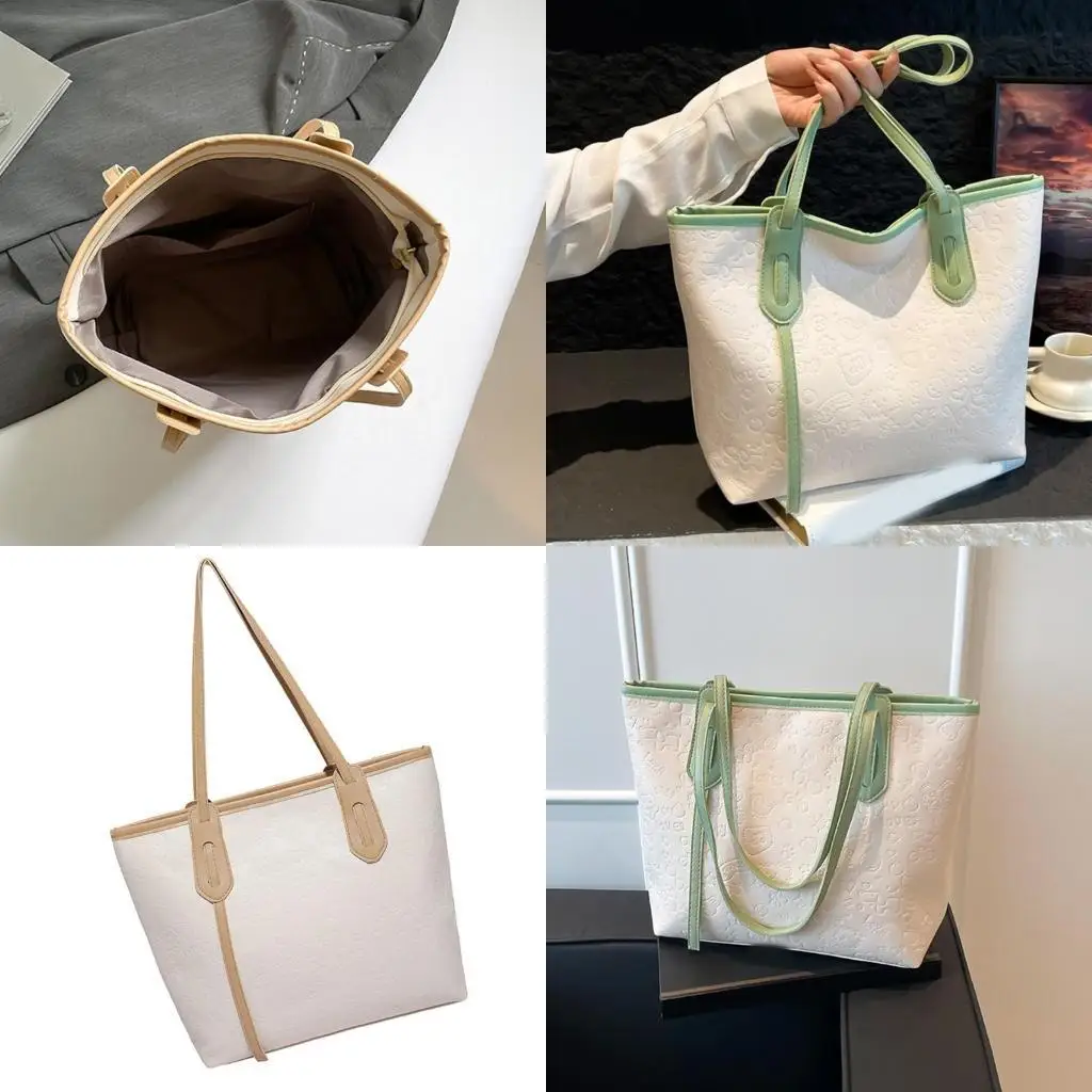 

Colorful Spacious PU Shoulder Bag With Multiple Pockets HandbagFor Daily Use