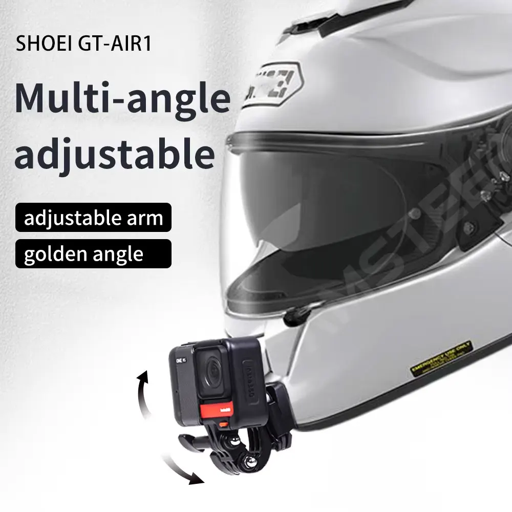 Uchwyt na kask motocyklowy Shoei Gt Air1 do mocowania kamery GoPro Hero 12 11 10 Insta360 X4 X3 Ace pro DJI Action 6 5Pro — zdjęcie 5
