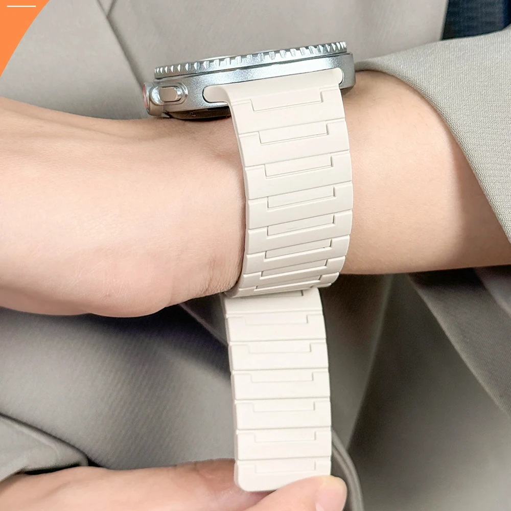 Magnetic Bracelet for Samsung Galaxy Watch 8 9 Band 40mm 44mm 8 Clasic 46mm Silicone Correa Wristband Galaxy Watch Accessories