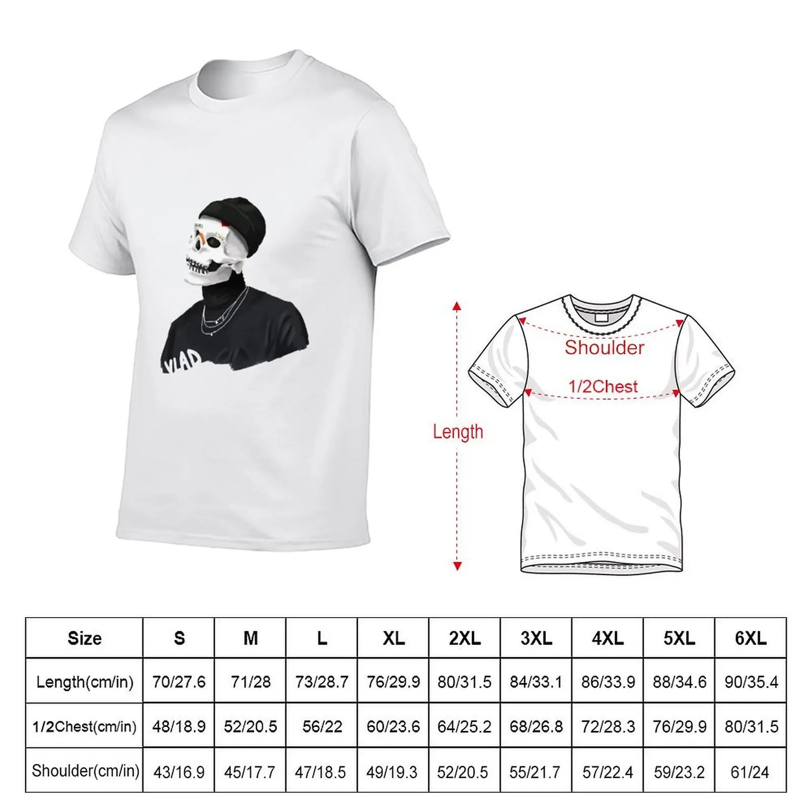 VLADIMIR CAUCHEMAR تي شيرت رجل تي شيرت القطن جودة عالية مضحك تي شيرت الظلام الفكاهة تي شيرت #5