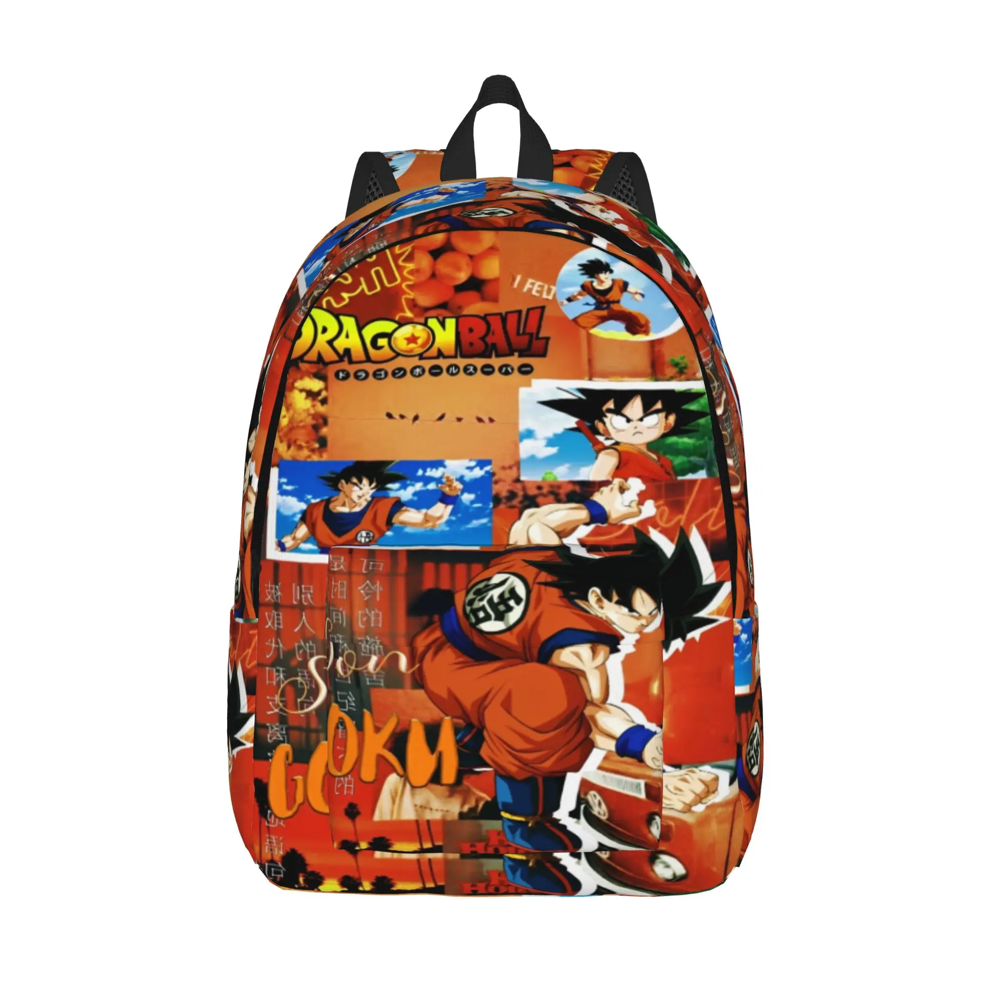 

dragon goko dragonballz dragonball Casual Backpack Outdoor Student Hiking Travel Daypack for Men Women Canvas Bags