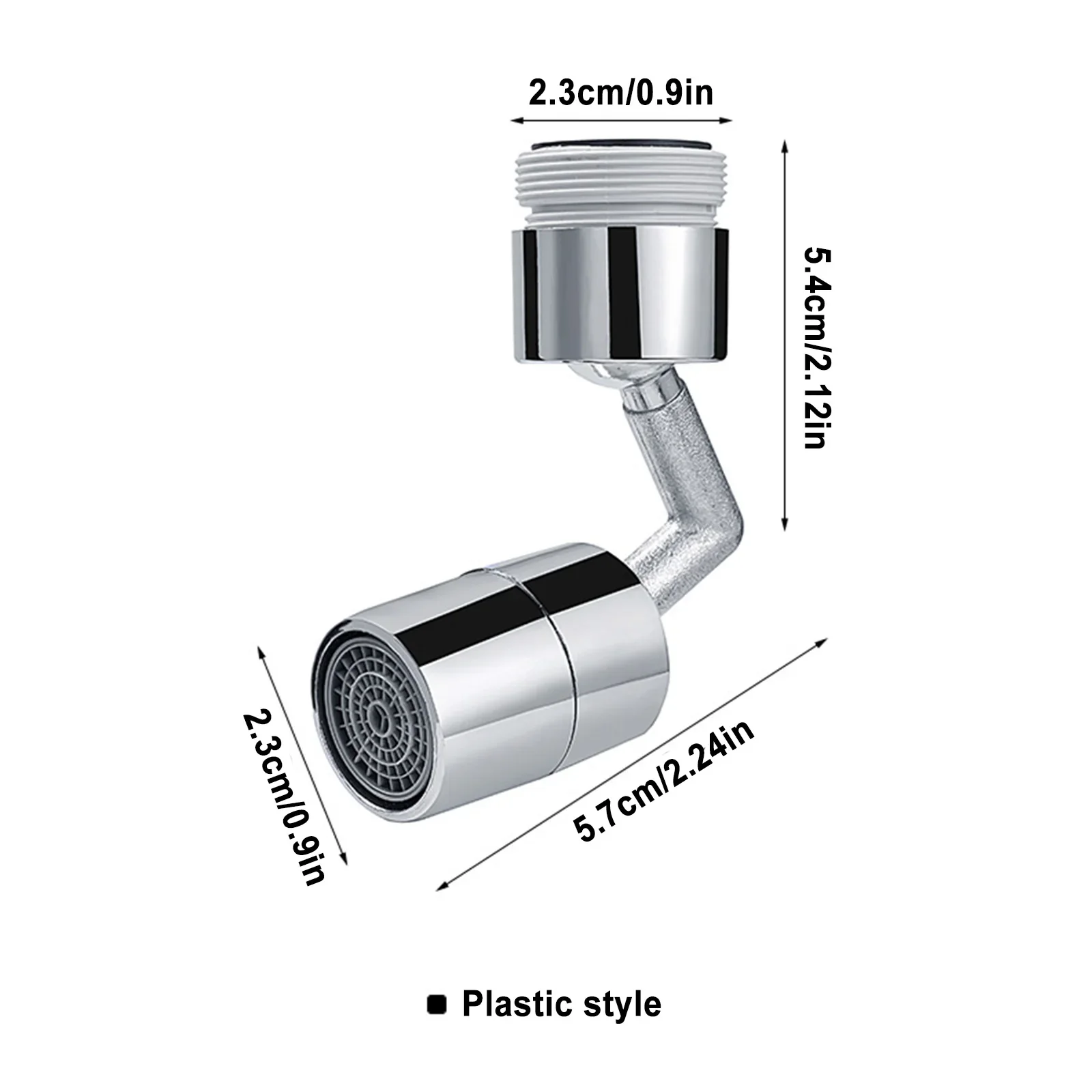 720 Degree Universal Tap Aerator Splash-proof Swivel Water Saving ABS Plastic Faucet Spray Head Wash Basin Tap Extender Adapter image 6