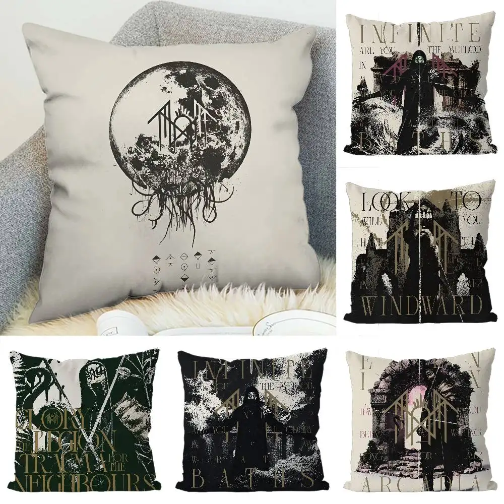 

Sleep Tokens Band Pillow Case Luxury Double-sided For Car Pillows 45x45 Cushions Cover Home And Decoration Sofa Pillowcase 50x50