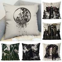 Sleep Tokens Band Pillow Case Luxury Double-sided For Car Pillows 45x45 Cushions Cover Home And Decoration Sofa Pillowcase 50x50
