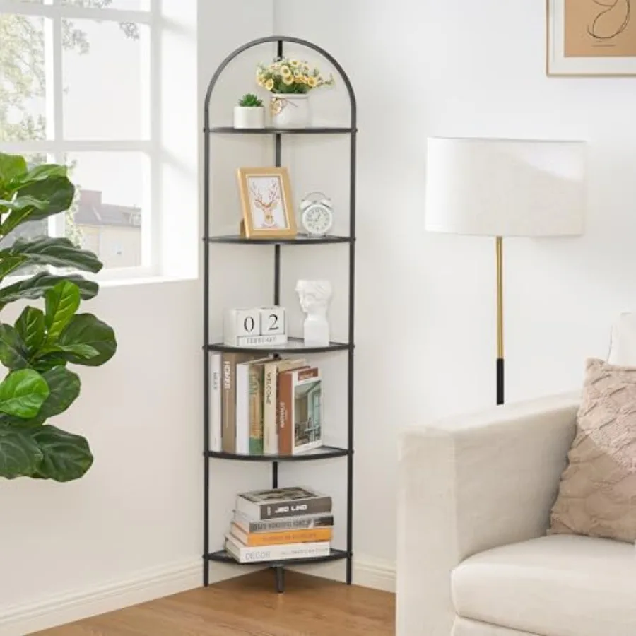 

Угловая металлическая полка-стеллаж с полками из закаленного стекла, для ванной комнаты, для растений, в современном стиле