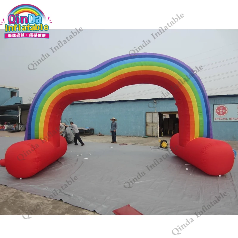 

10M Span Inflatable Rainbow Arch With Free Air Blower ,Inflatable Arch Tent For Event