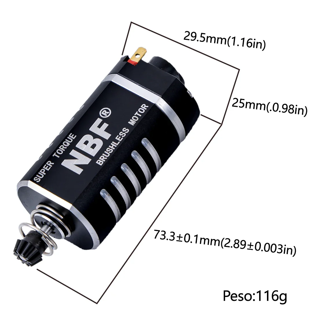 NIEUWE NBF 4.0 Groothandel AEG Borstelloze Airsoft Motor Mosfet Airsoft Versnellingsbak V2 Onderdelen Combo Rc CNC DC BLDC Motor Speelgoed Accessoires