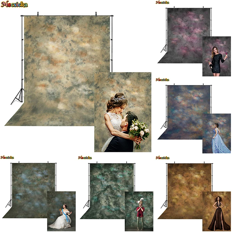 Fond abstrait de Bergame pour la photographie, arrière-plan de portrait de bébé nouveau-né, décors de photo de lumière foncée, décorations murales pour adultes, accessoires de studio