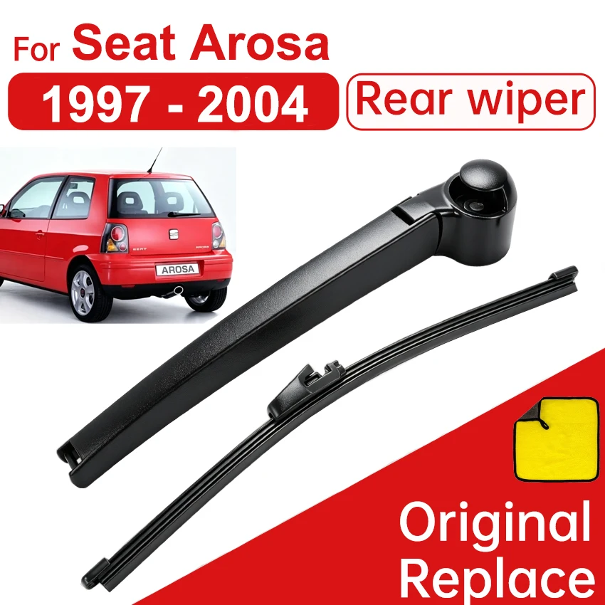 

Car Wiper 11" Rear Wiper Blade & Arm Set Kit For Seat Arosa VW Lupo 1997 - 2004 Windshield Windscreen Window Car Rain Brush