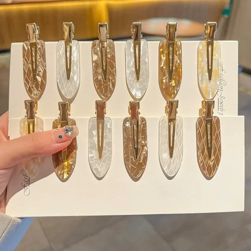 

No Trace Sequin Hair Hairpins Side Bangs Broken Hairs Card Net Red Makeup Clip Hair Styling Tool Accessories Headdress Female