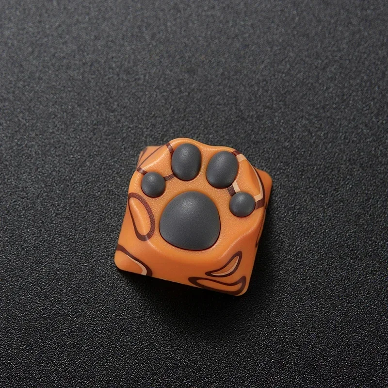 Comfortable Feel Keycaps ABS Animal Theme DragonLi Ragdoll Cat Claw Keycap with Storage Box Mechanical Keyboard Accessories