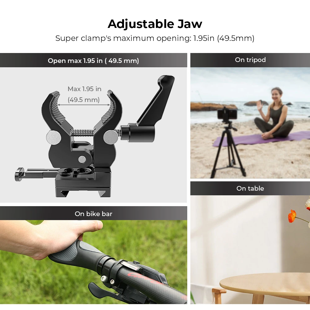 Super morsetto per fotocamera Kayulin con adattatore universale a sgancio rapido con attacco V-Lock per accessorio per studio fotografico con batteria per fotocamera DSLR Sony