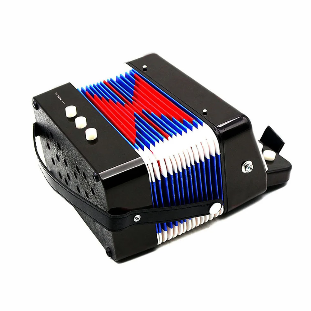 ABS アコーディオン子供用楽器絶妙な技量明るい色リズムを向上させる 1 個黒子供アコーディオン