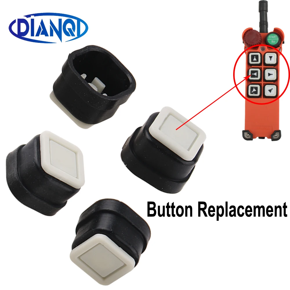 Plastic single Push Button leather cover Replacement keys use/suit for F21 F24 Model Remote Control Accessory fitting spare part