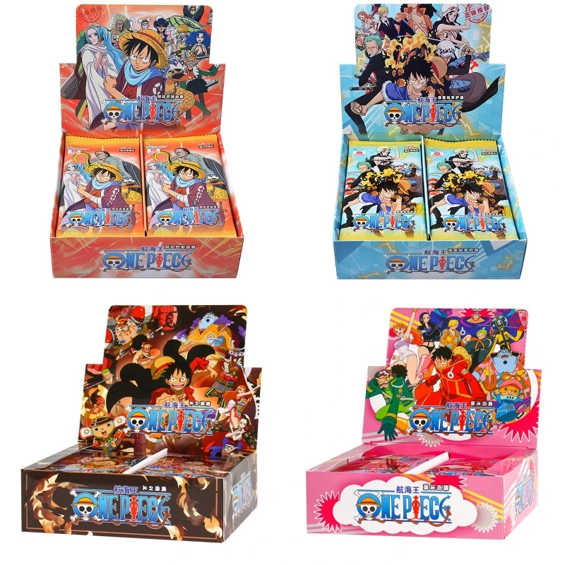 4Style Genuine Original Box Classic Anime One Piece Card Character rufy Zoro Nami Sanji Collection regalo di compleanno per bambini