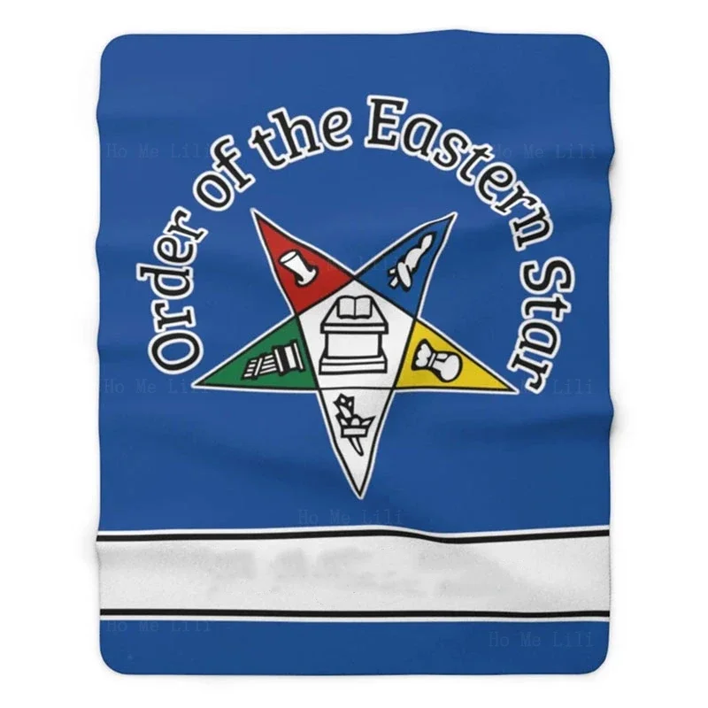 Order Of Eastern Star Oes Super Soft Cozy Flannel Blanket For Sofa Couch Chair All Season Use Can Customize The Name