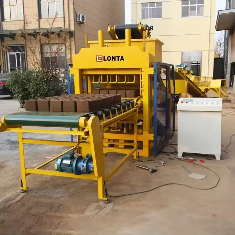 LONTA LT5-10 Fully Automatic Hydraulic Interlock Hollow Paver Mud Soil Earth Clay Brick Block Making Machine Brique Building
