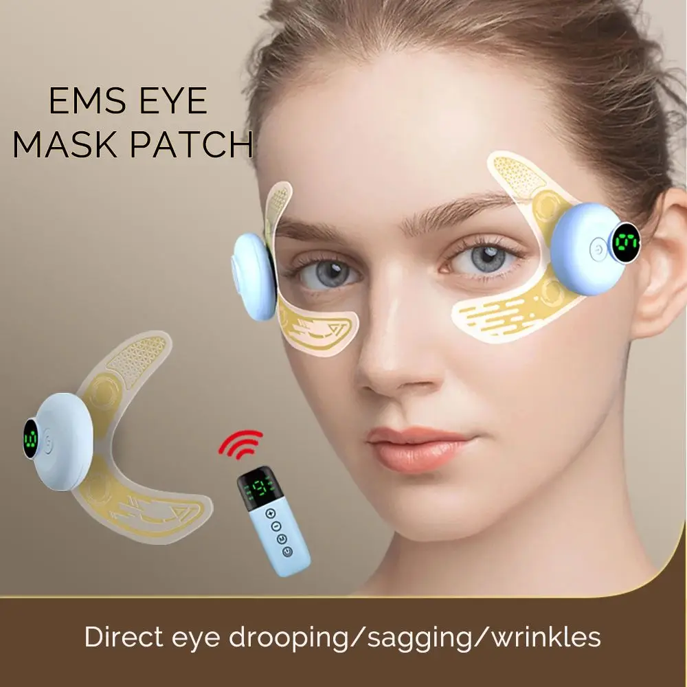 

EMS Eye Mask Patch Face Eye Massager Muscle Stimulator Eye Bags Dark Circles Facial Massagers Beauty Eyes Lifting Fatigue Relief