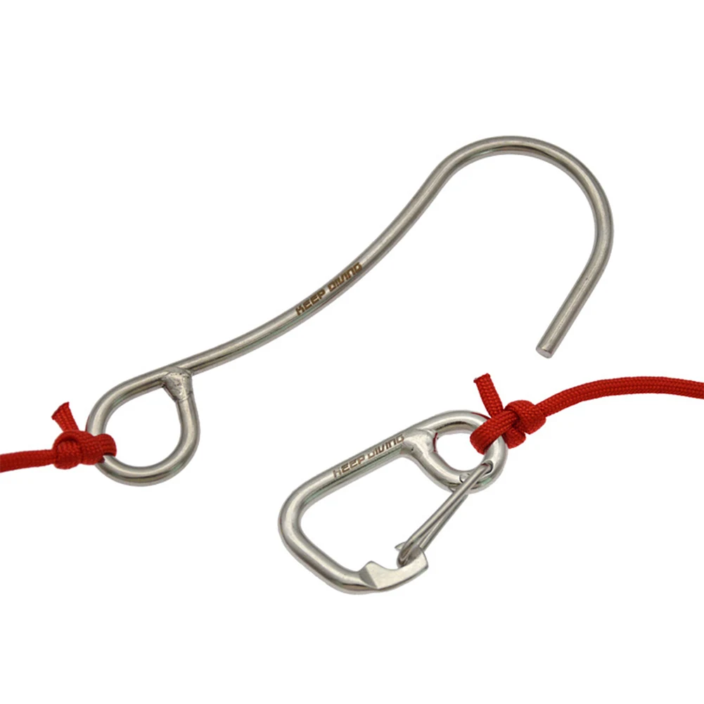 الغوص الشعاب المرجانية هوك 120 سنتيمتر دوامة لفائف الحبل الغوص الفولاذ المقاوم للصدأ هوك واحد الغوص الانجراف الشعاب المرجانية هوك للأنشطة المائية