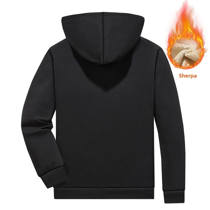 Chaqueta de lana cómoda y transpirable, chaqueta a prueba de viento con capucha a la moda, forro polar para invierno, deportes de ocio de alta calidad al aire libre