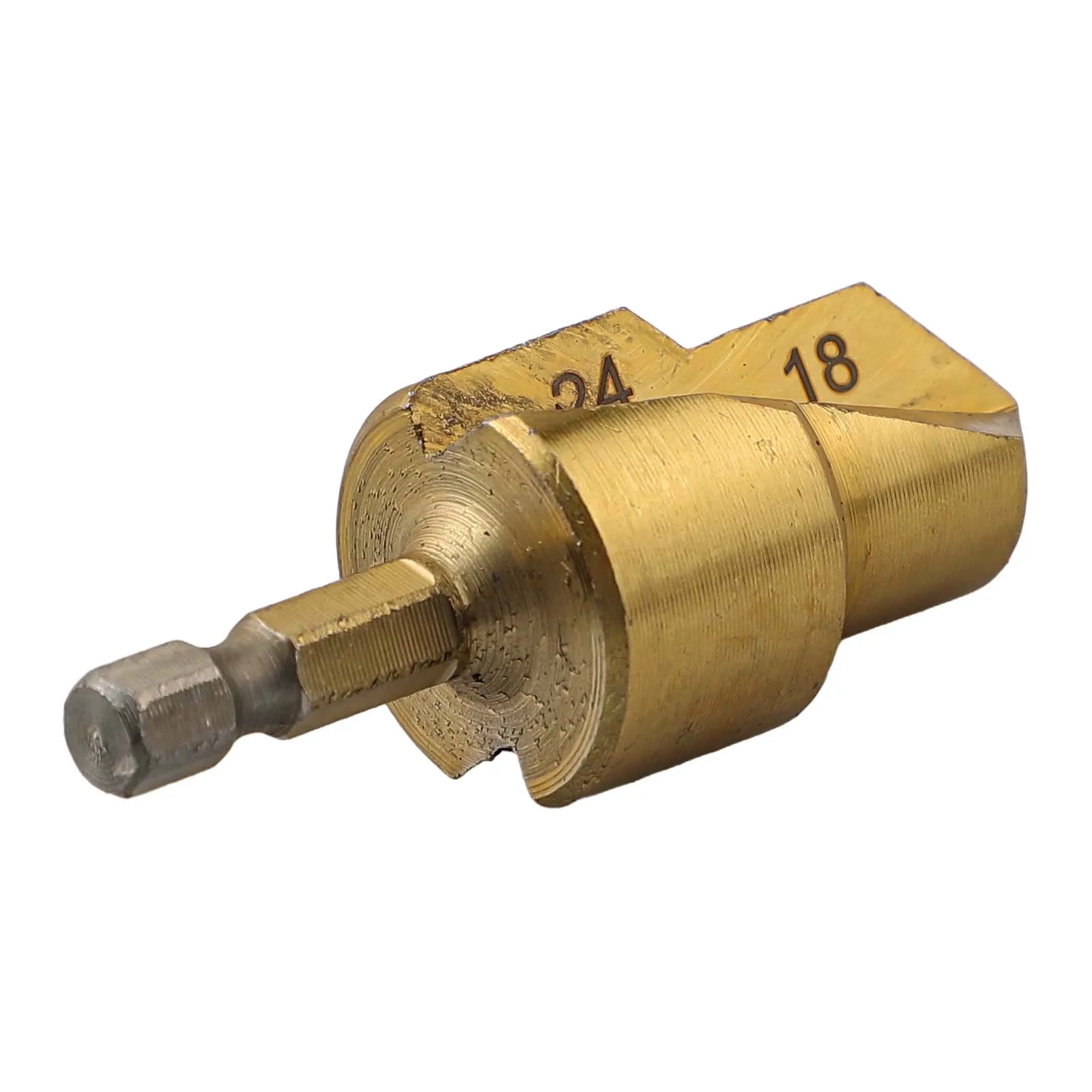 

4pcs Water Pipe Expansion Drill Bits with 6 35mm Hexagonal Shank Designed for Use with Electric Drills in Plumbing Projects