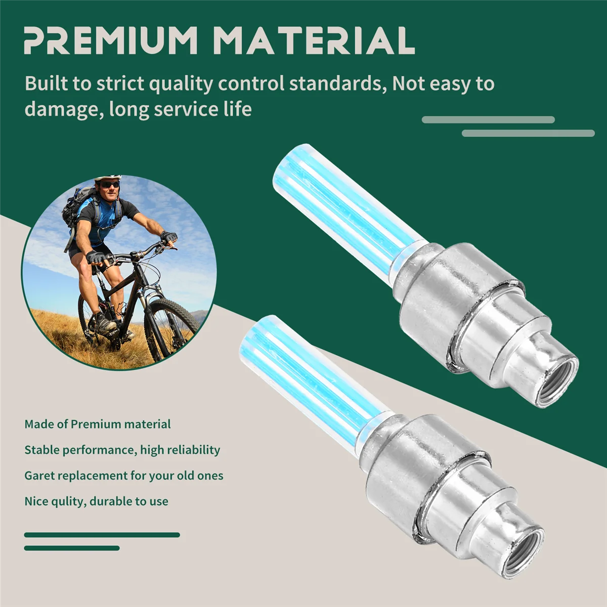 Bike Light with No Battery Mountain Road Bike Bicycle Lights LEDS Tyre Tire Valve Caps Wheel Spokes LED Light BL0157 Rich