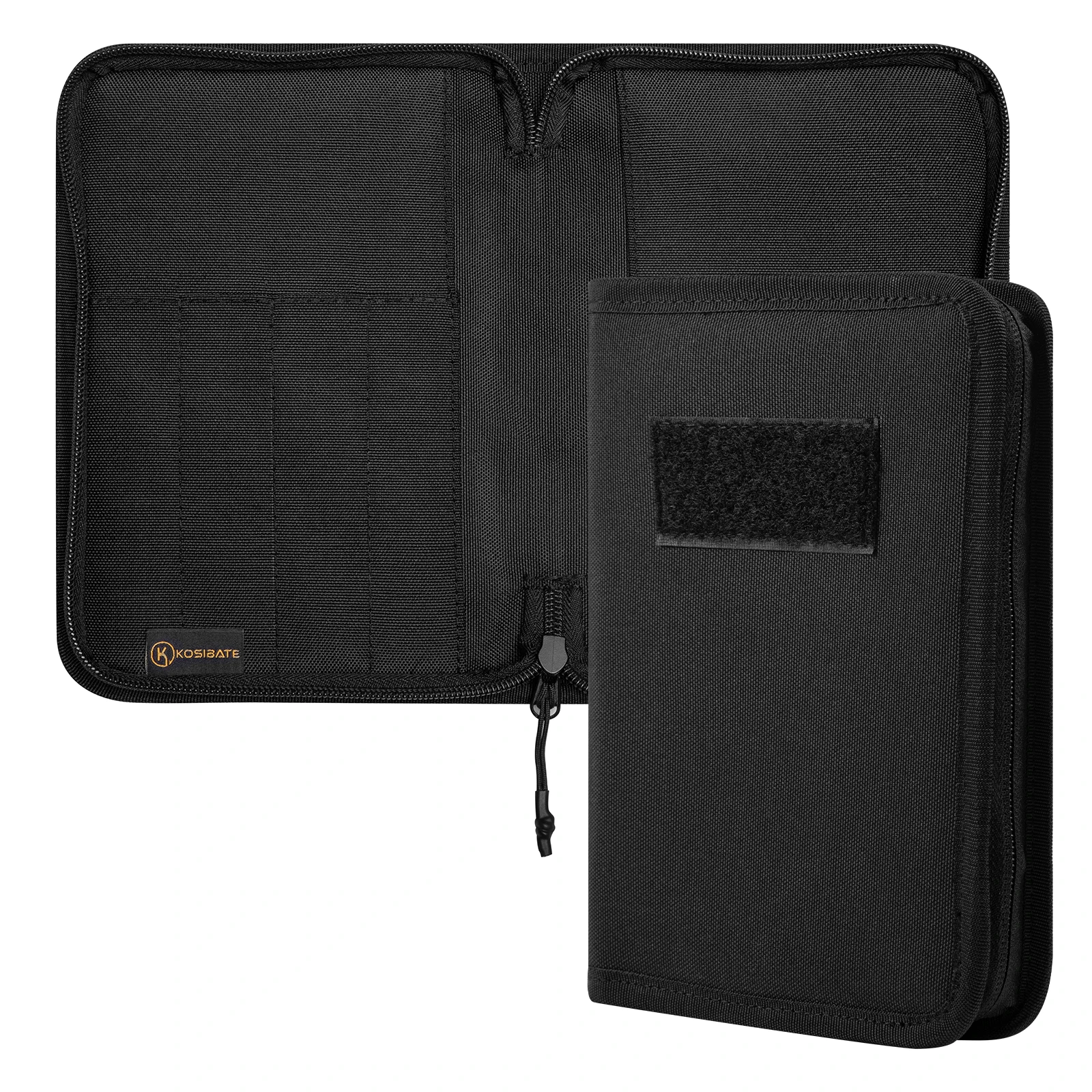 Kosibate Tactical Notebook Cover with Zipper 7.5' X 5' Notebook Cover Log Book Cover for Protecting Notes, Book (Cover Only) view 6