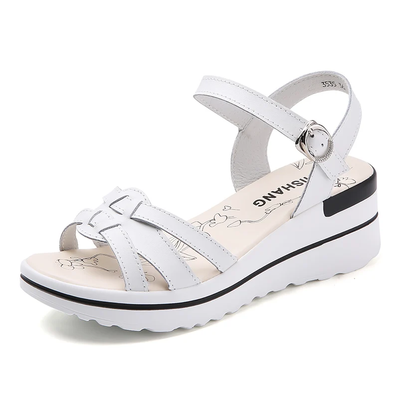 2023 Summer New Sandals Women\'s Shoes Soft Women\'s Shoes Slippers Leather Walking Shoes Slippers Party Shoes Women\'s Sandals