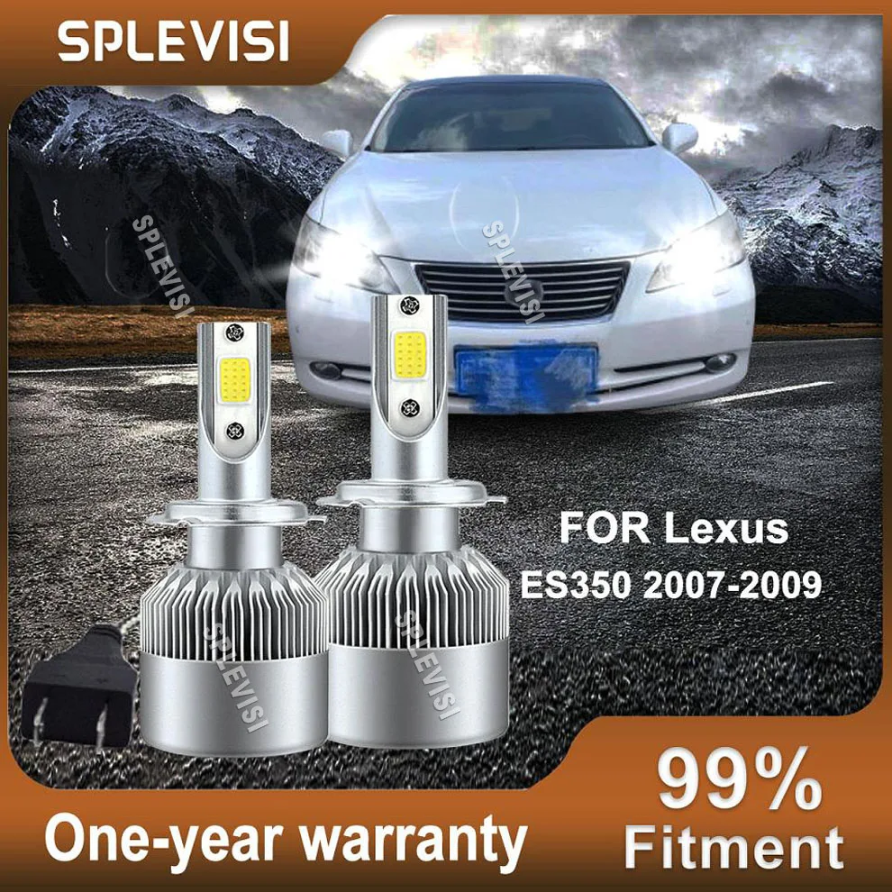 

2x Car LED Headlight Low Beam Bulbs Kit 6000K White For Lexus ES300 1997 1998 1999 2000 20010 2002 2003 2004 ES350 2007-2009