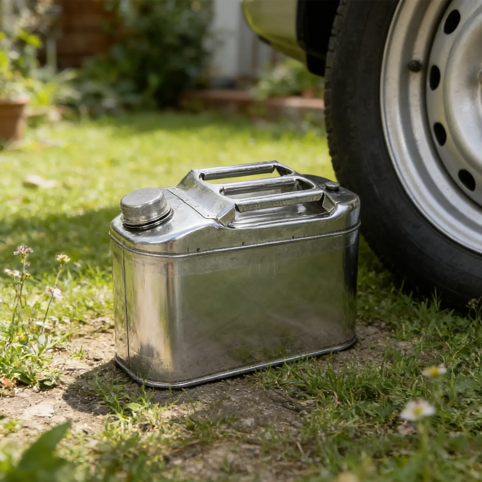 2.6 Gallon Stainless Steel Metal Bucket with Handle Spout Valve Leak Proof Watering Can Outdoor Camping Emergency Water Storage view 6