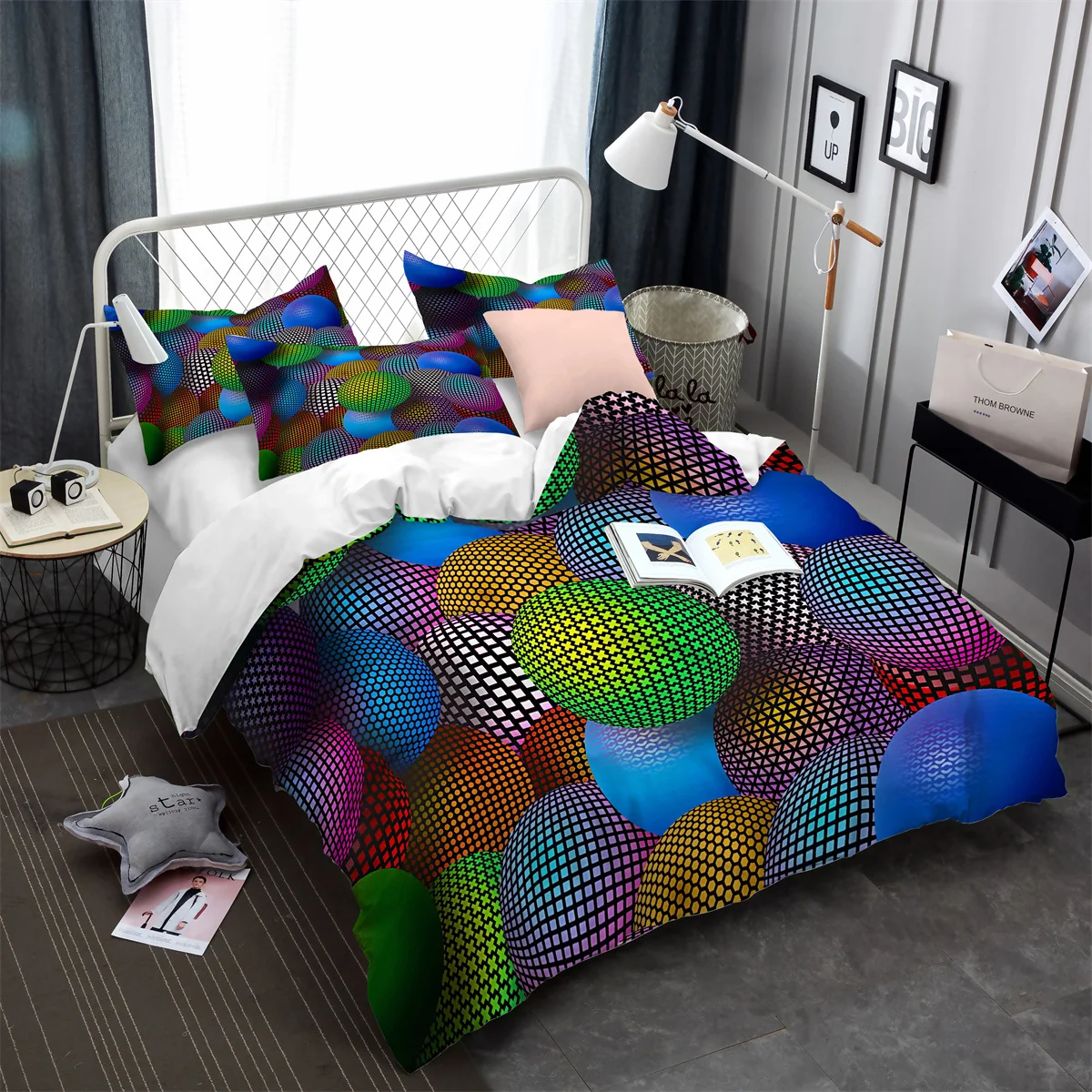 Luxury 3D Black Stereo Bedding Sets Simplicity Gilding Bed Linen Women Girls Single Double Twin Queen King Size Duvet Cover Sets