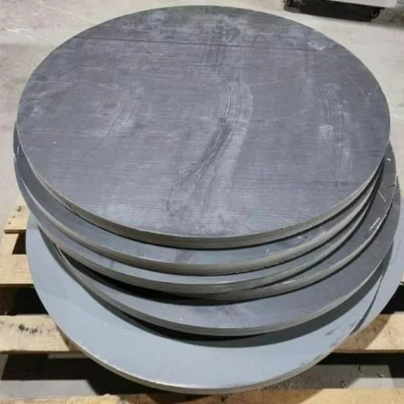 1/2/3Pcs Grey PVC Round Board Thick 3-15mm Polyvinyl Chloride Hard Plastic Diameter 100-200mm For Chemical Insulation Aquarium