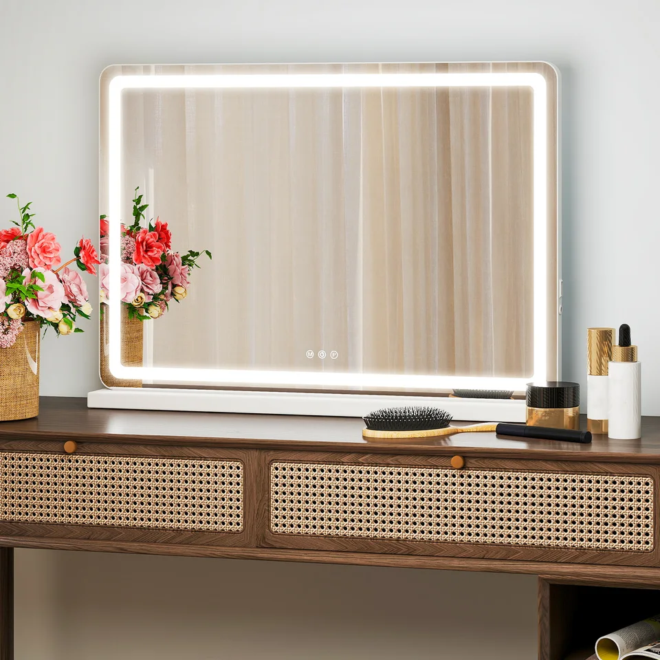 Dimmable LED Vanity Mirror with Aluminum Frame