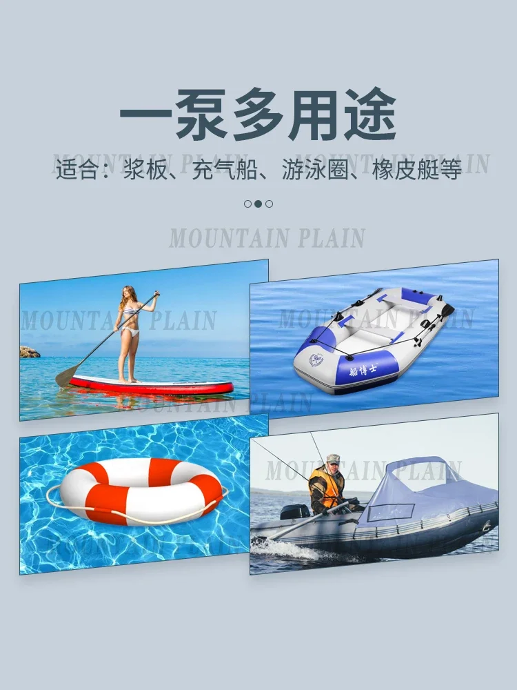 Paddle Board Swimming Ring High Pressure Two-way Rubber Boat Assault Boat Outdoor Air Cushion Bed Hand-pulled Air Pump