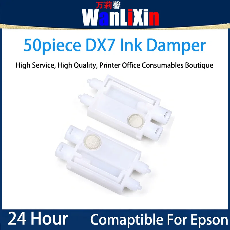 

50 шт. демпферов чернил DX7 для печатающих головок Epson DX7 F189010 F196000, демпферы чернил для принтеров Zhongye Titan-jet Wit-color Eco SolventUV