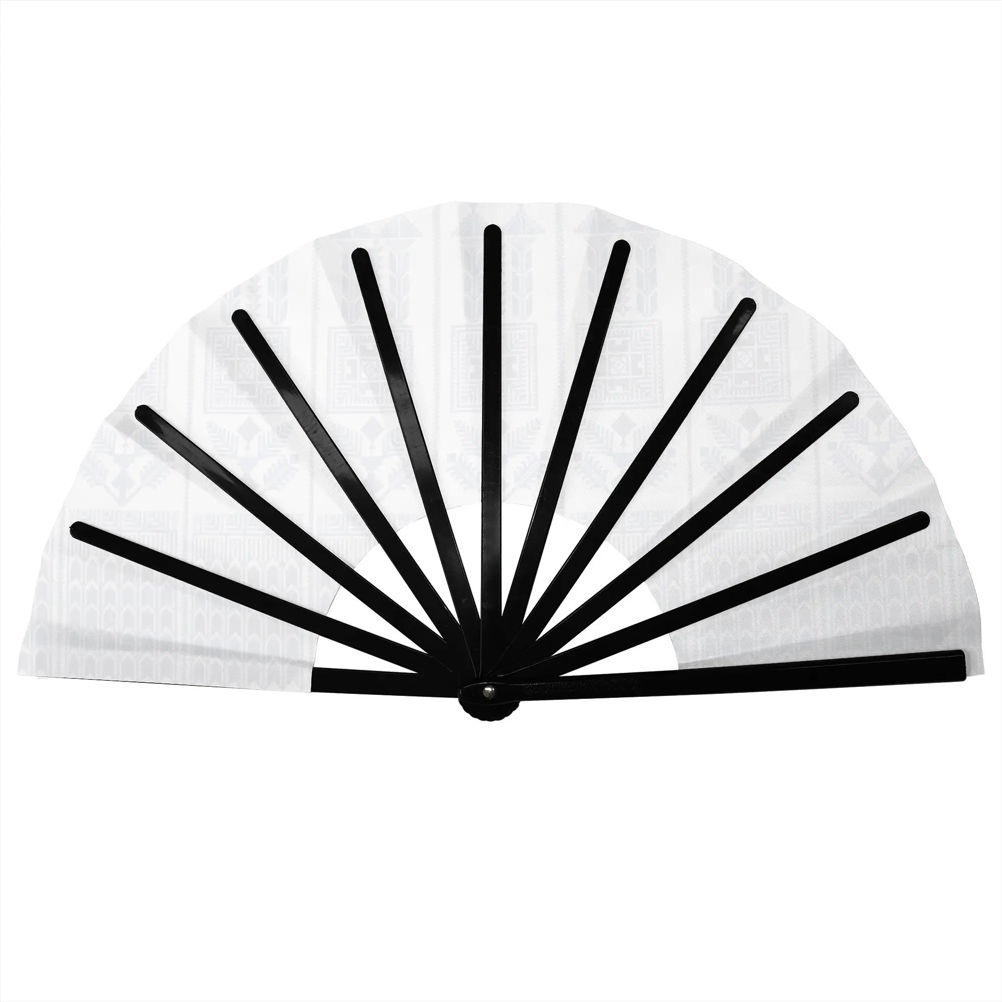 Palestine Embroidery Palestinian Tatreez Hand Fan  Gift Party Cross Stitch Folk Art Durable Folding Fans Novelty Bulk Pack Fan