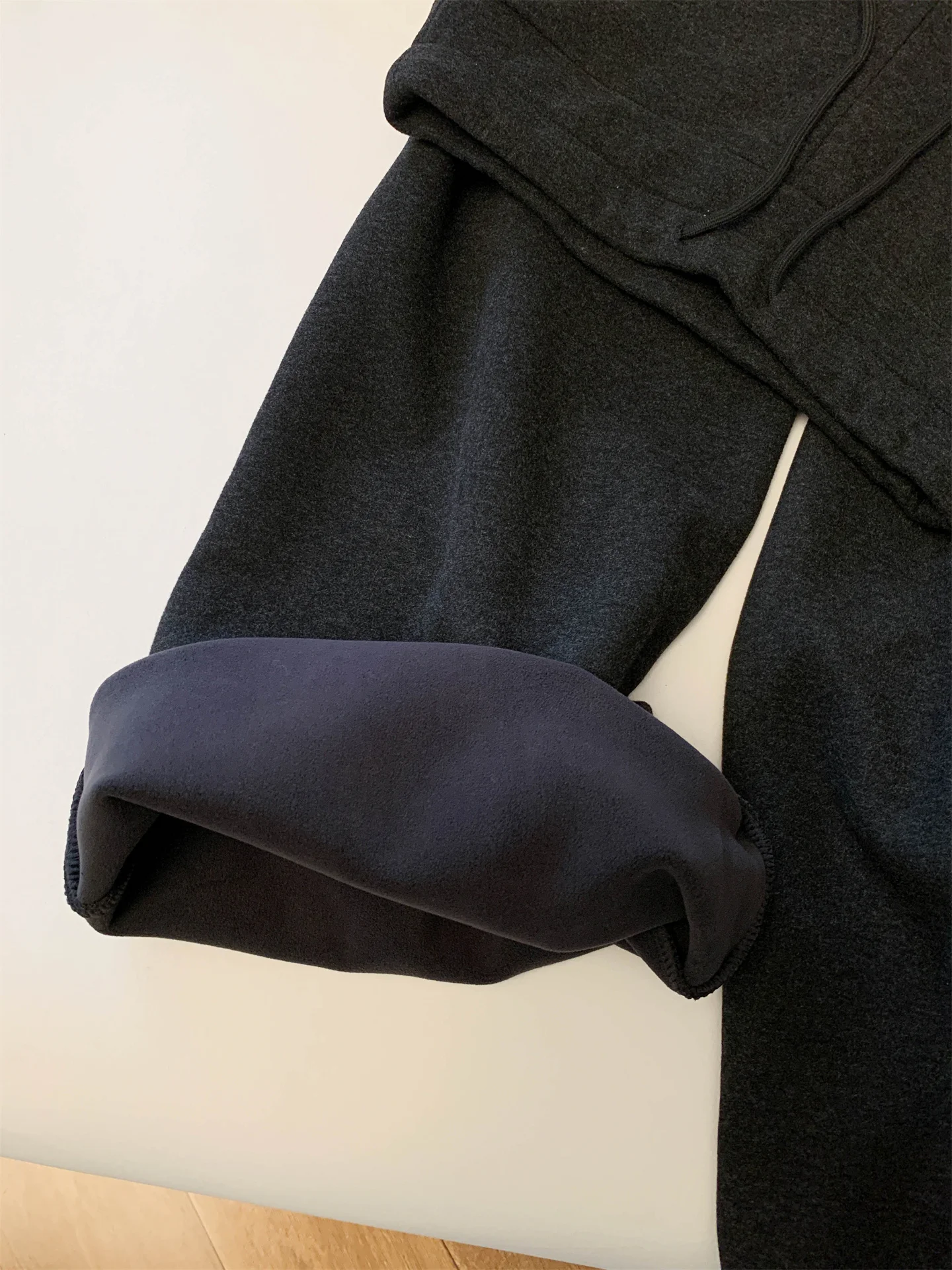 High Waist Dstring Wide Leg Casual Fce Women's Pants Outerwear Winter Drapey Comfortable Loose Fit Trousers