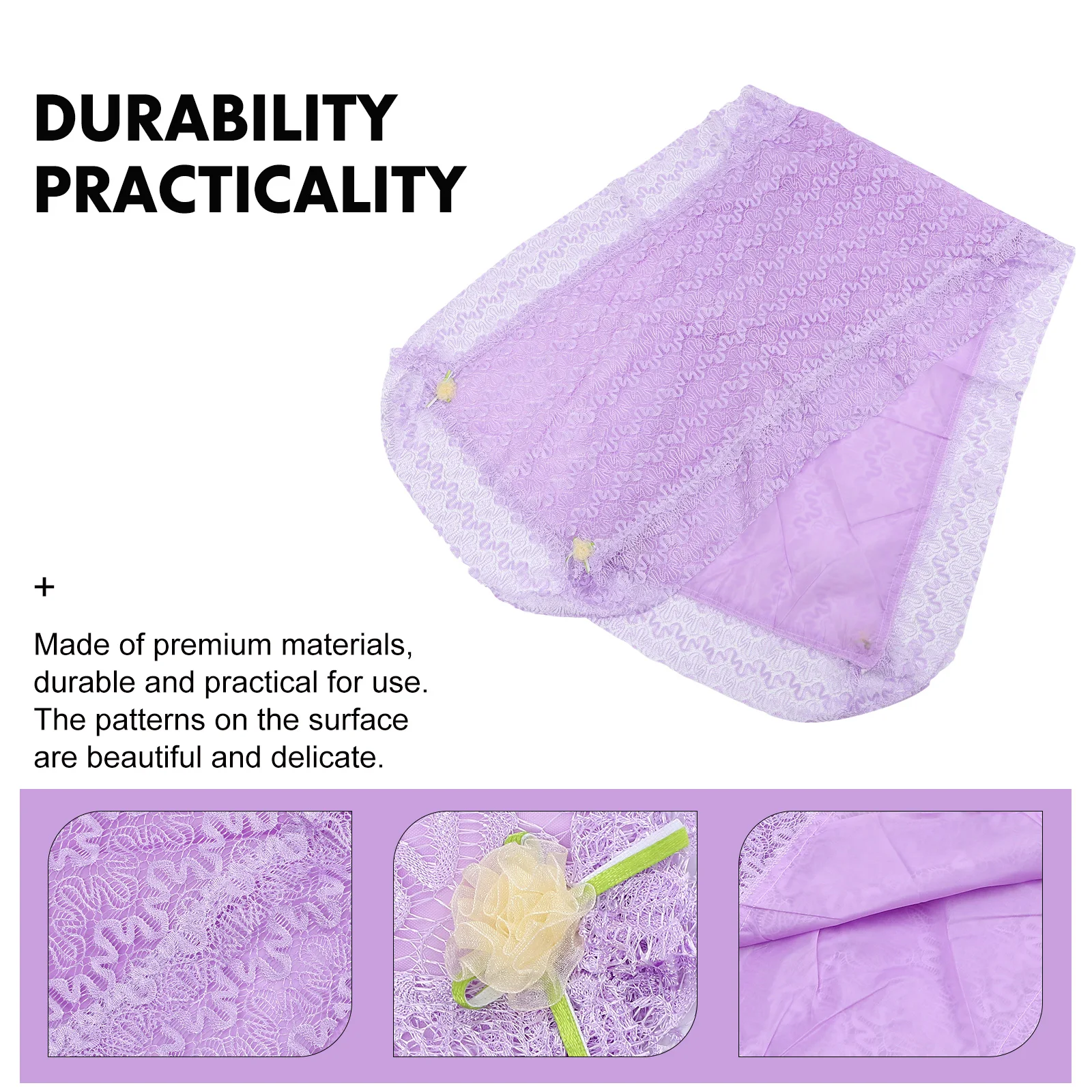 

Guzheng Cover with Flower Decor Exquisite Musical Instruments Durable Dust Covers Piano