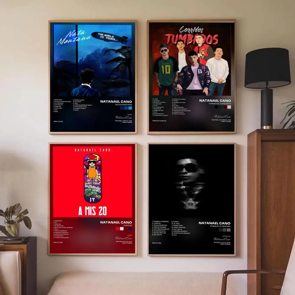 Pop Singer N-Natanael Cano Poster Wall Art Prints for Bedroom Living Room Office Home Decoration Hanging Artwork Gift