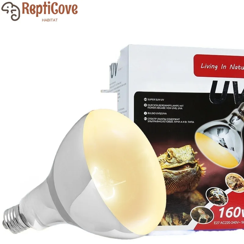 

Лампа для обогрева и УФ-облучения (UVA/UVB) полного спектра для террариумов, для черепах и рептилий, для улучшения усвоения кальция